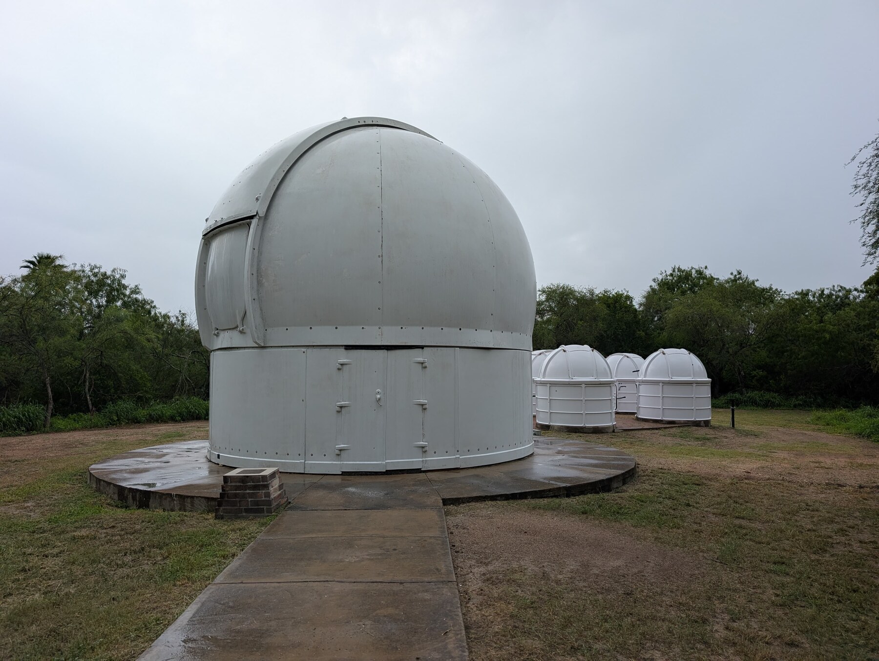 The observatory domes at the César E. Chávez Memorial Observatory